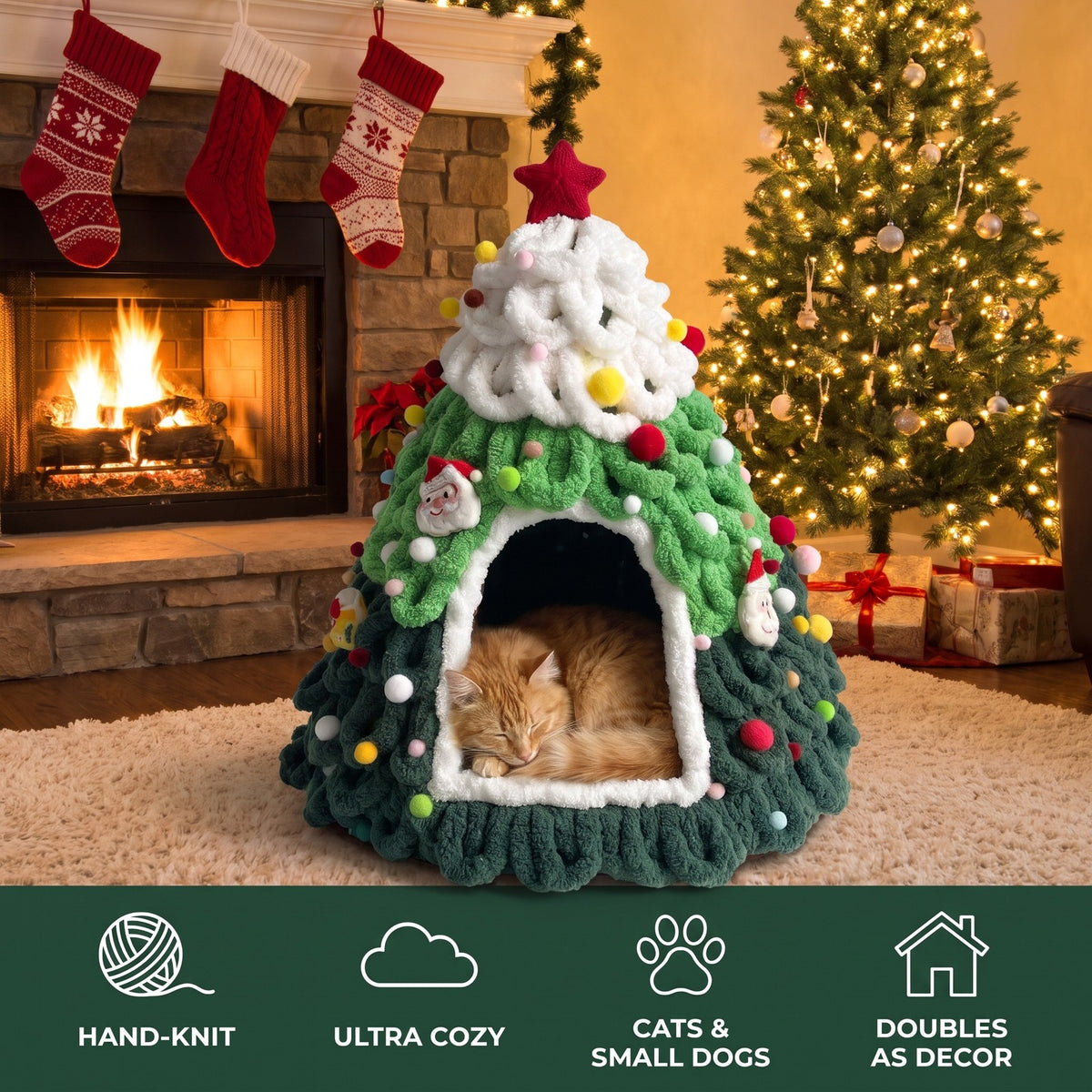 The Pine Paws Christmas Tree Bed