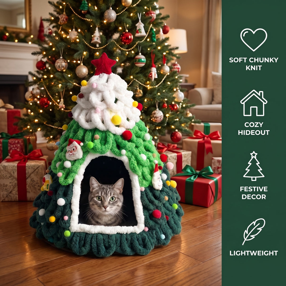 The Pine Paws Christmas Tree Bed