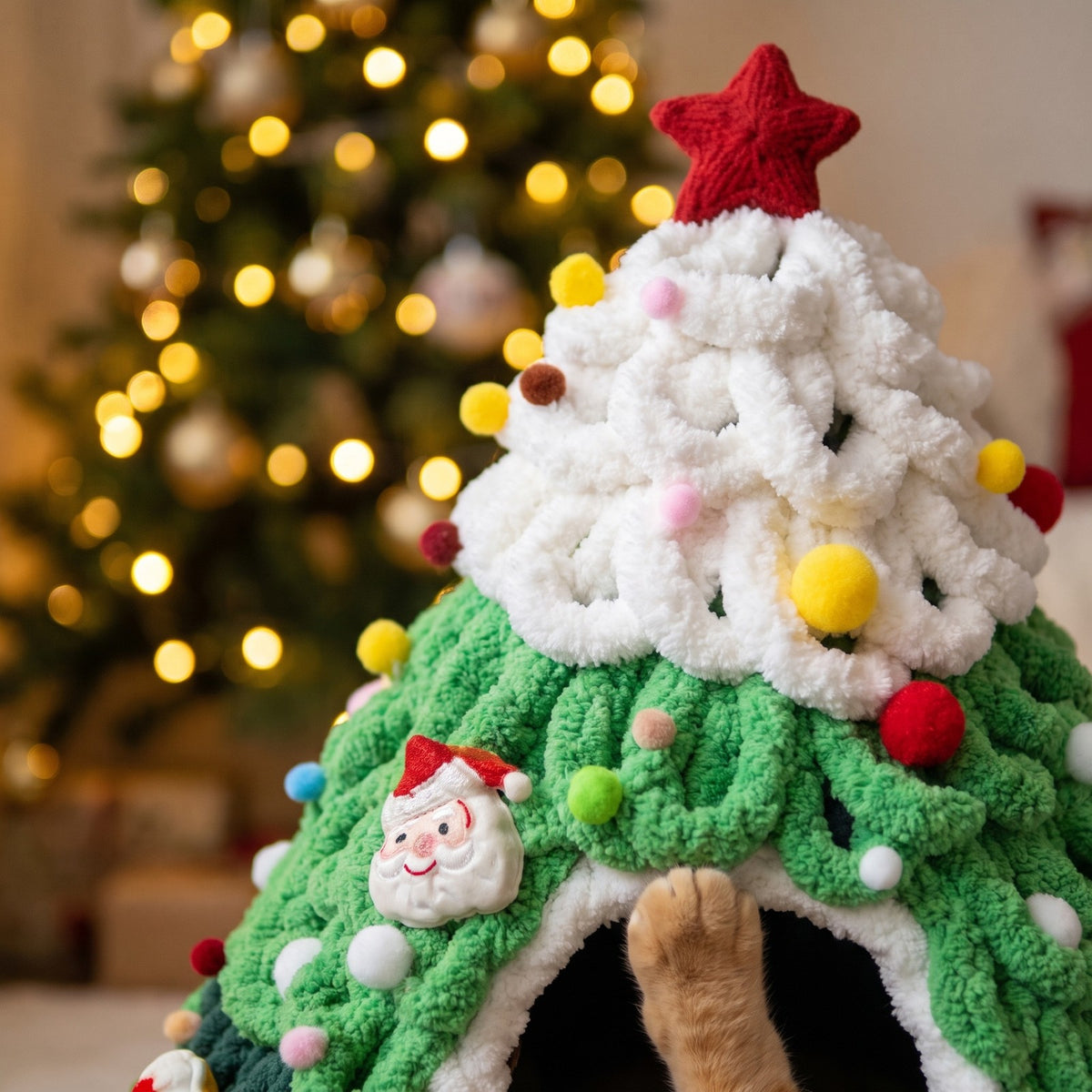 The Pine Paws Christmas Tree Bed